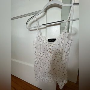 Flowered top by fab’rik. Large. Worn only once!